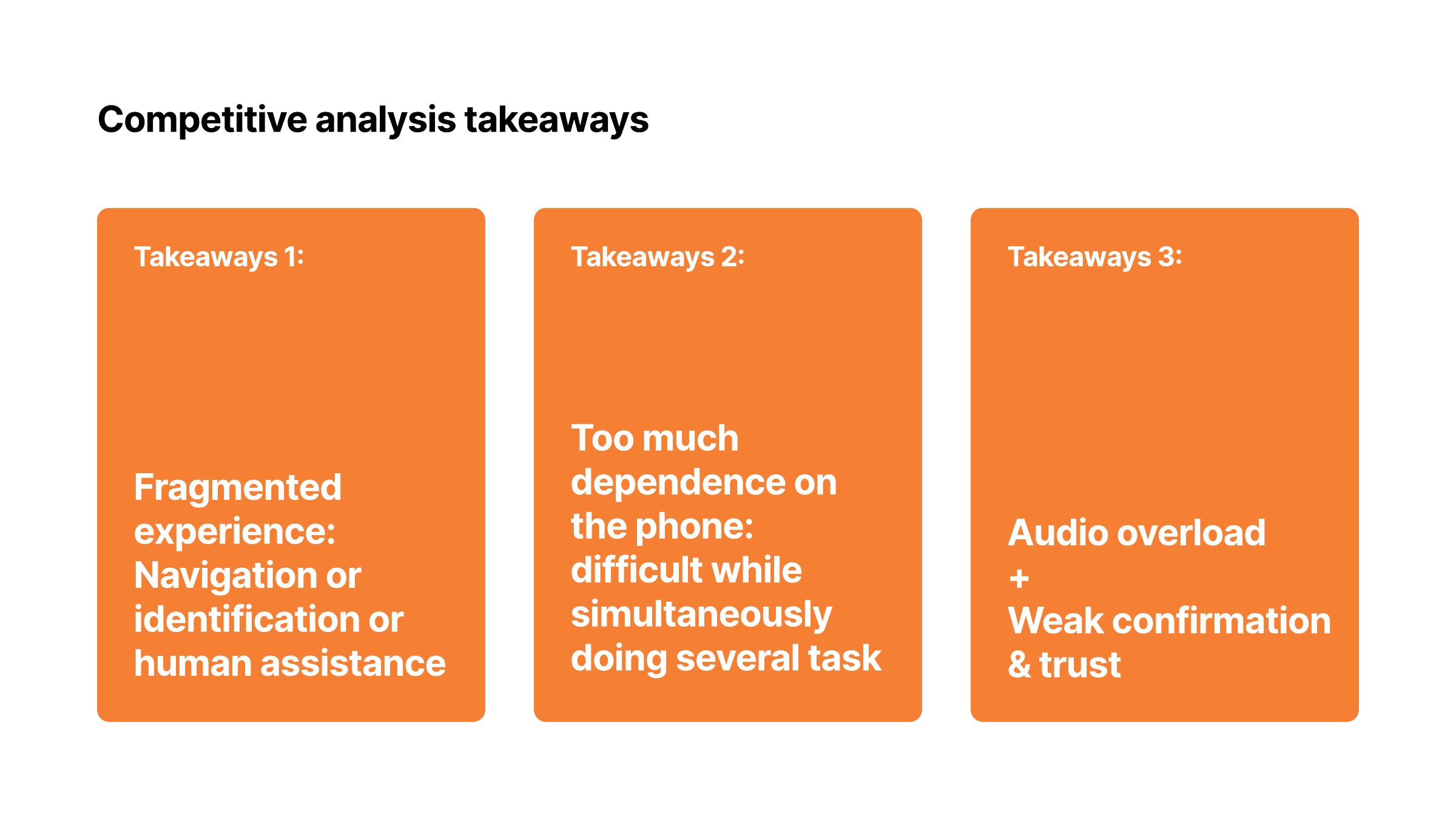 Aisle Sense presentation: Analysis takeaways