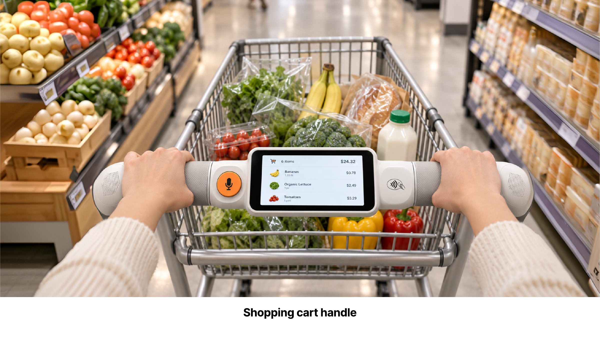 Aisle Sense presentation: Shopping cart handle