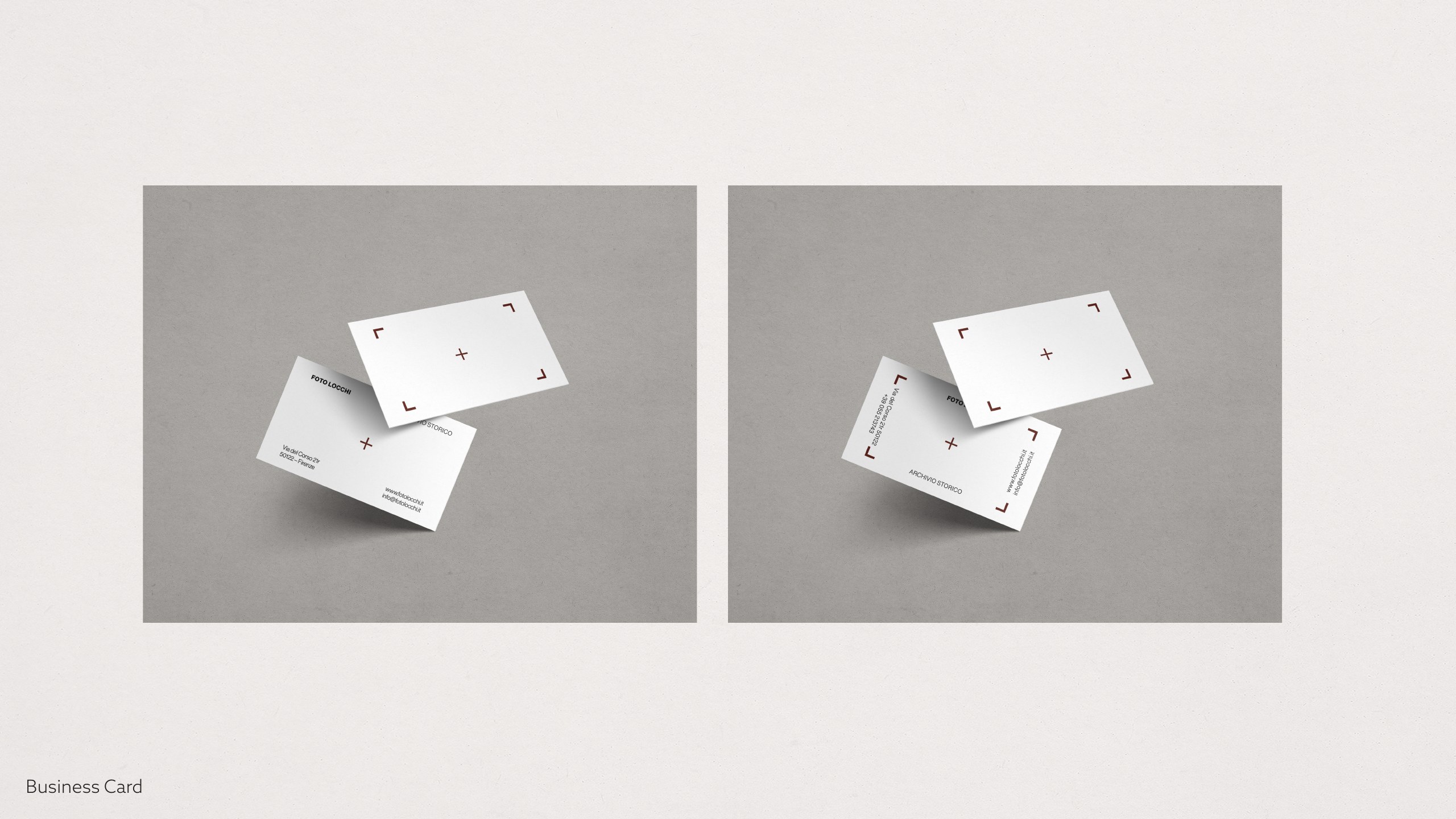 Foto Locchi presentation: Business card