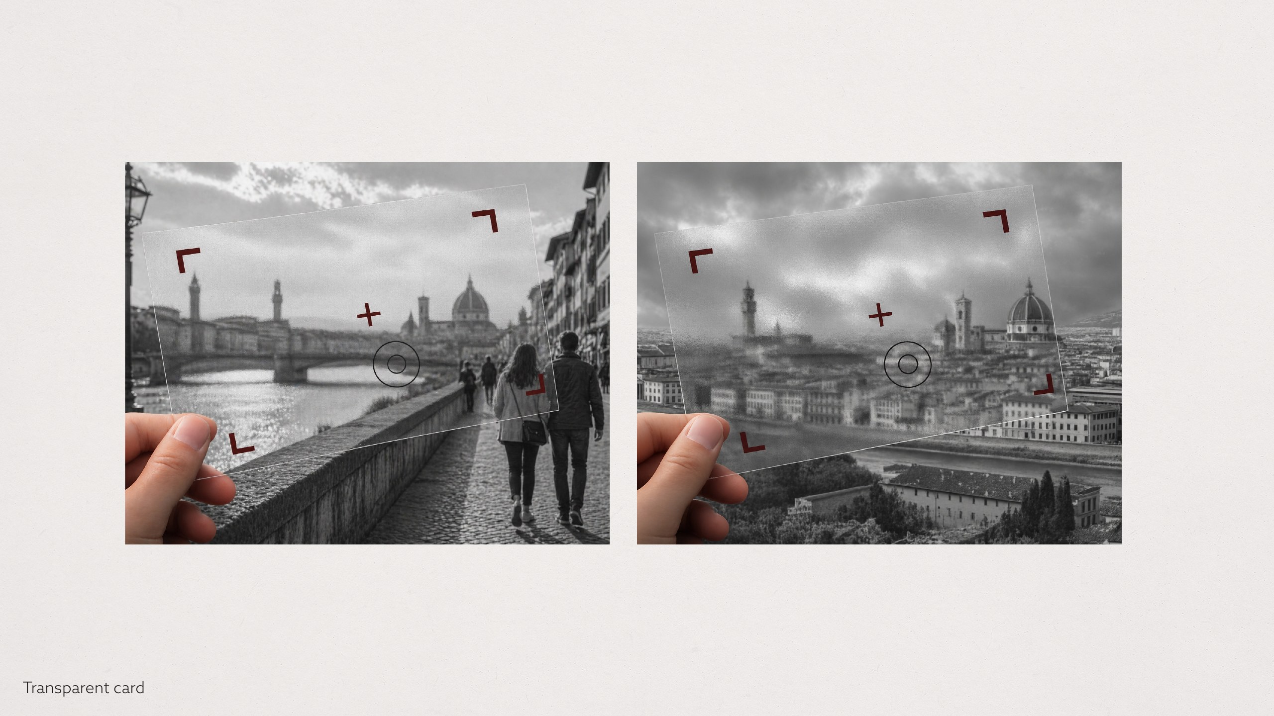 Foto Locchi presentation: Transparent card